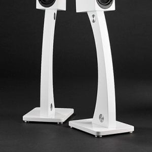 Stojala za zvočnike Svileno Bela Mat